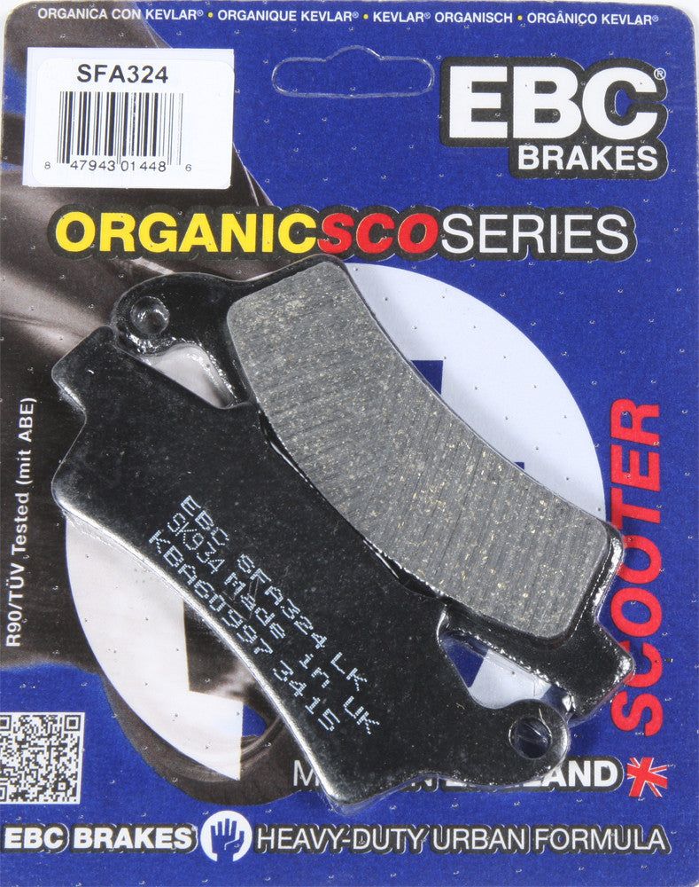 Load image into Gallery viewer, EBC 1 Pair Premium SFA Organic OE Replacement Brake Pads MPN SFA324