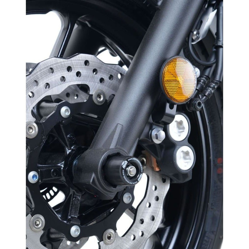 Load image into Gallery viewer, R&G Racing Black Fork Protectors For 2016-2021 Yamaha XSR700 FP0184BK