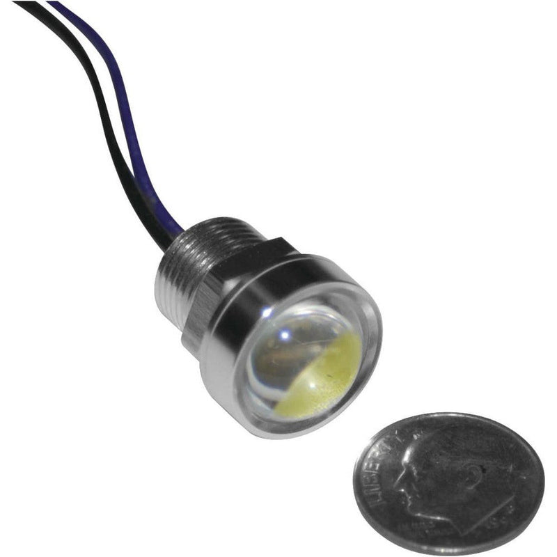 Load image into Gallery viewer, Letric Lighting Royal Flush Mount G2 LED 3-Wire, 9/16", Polished/White/Amber