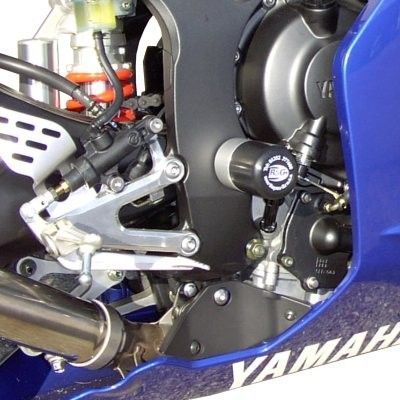Load image into Gallery viewer, R&G Racing Black Classic Style Crash Protectors For 2003-2005 Yamaha YZF R6