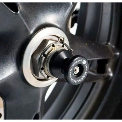 Load image into Gallery viewer, R&G Racing Black Spindle Sliders For 1997-1998 Triumph Daytona T595