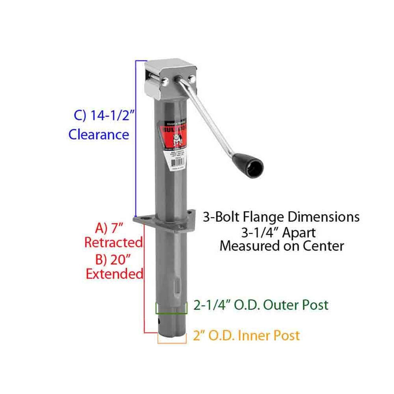 Load image into Gallery viewer, A-Frame Sidewind Trailer Jack With Caster And Mounting Hardware