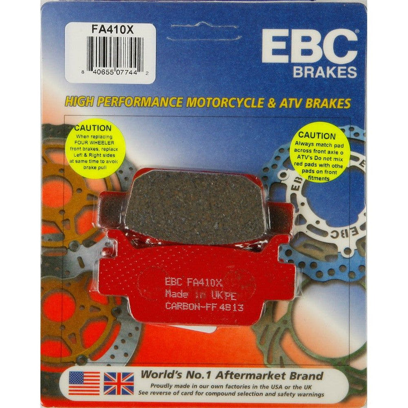 Load image into Gallery viewer, EBC 1 Pair Performance X-Series Carbon Brake Pads MPN FA410X