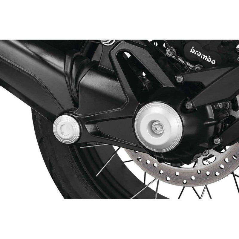 Load image into Gallery viewer, Kuryakyn Lodestar Silver Rear Axle Sliders 3808