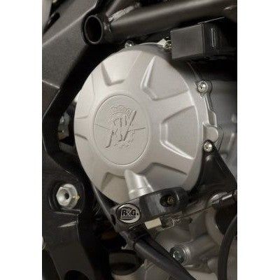 Load image into Gallery viewer, R&G Racing Black Engine Case Sliders RHS For 2013-2016 MV Agusta Brutale 675
