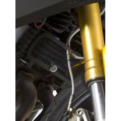 Load image into Gallery viewer, R&G Racing Black Oil Cooler Guard For 2005-2009 Benelli Caf Racer 1130 OCG0017BK