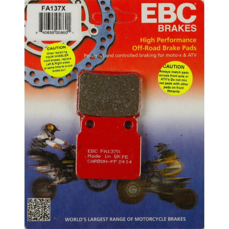 Load image into Gallery viewer, EBC 1 Pair Performance X-Series Carbon Brake Pads MPN FA137X