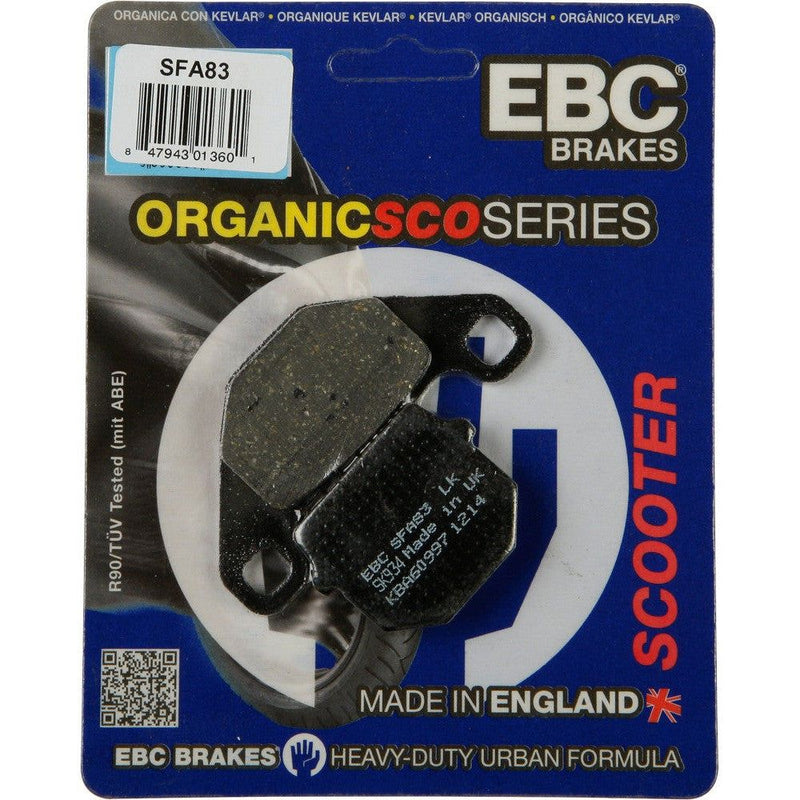 Load image into Gallery viewer, EBC 1 Pair Premium SFA Organic OE Replacement Brake Pads MPN SFA83