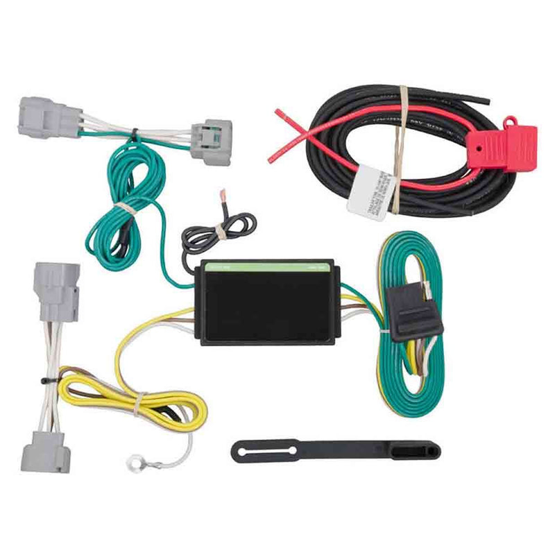 Load image into Gallery viewer, Curt T-Connector with Powered Tail Light Converter Custom Wiring Harness, 4-Way Flat Output, 2014-18 Jeep Cherokee