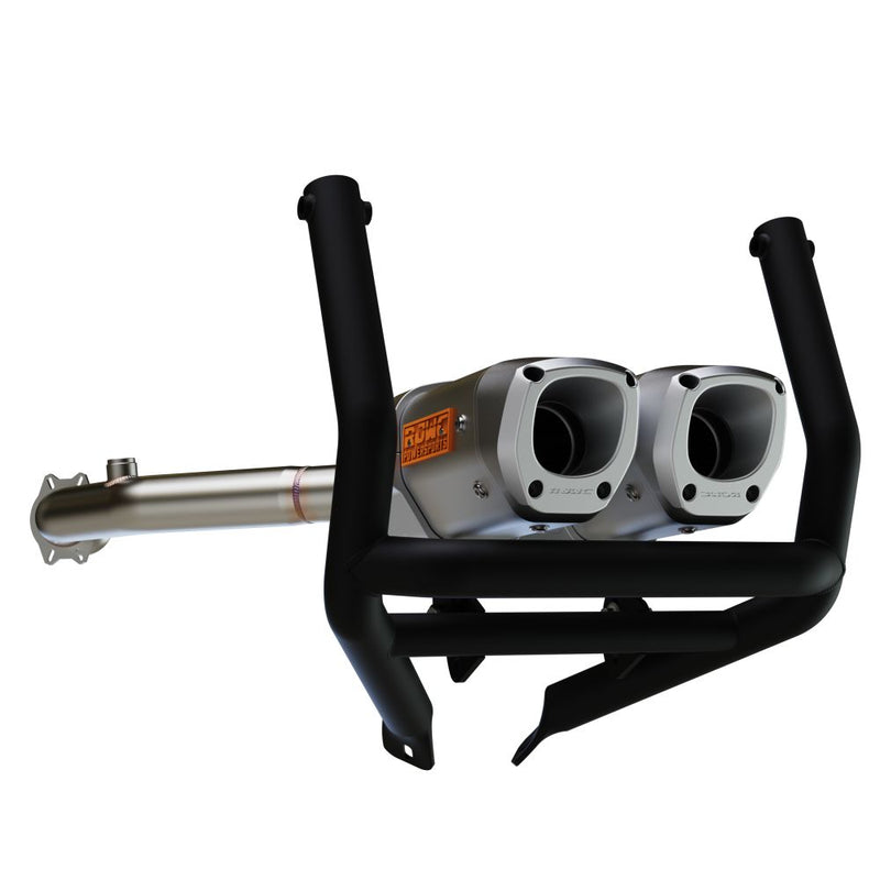 Load image into Gallery viewer, RJWC APX Dual Slip-On Exhaust with Bumper For Can-Am Outlander 500/700 2023-2024