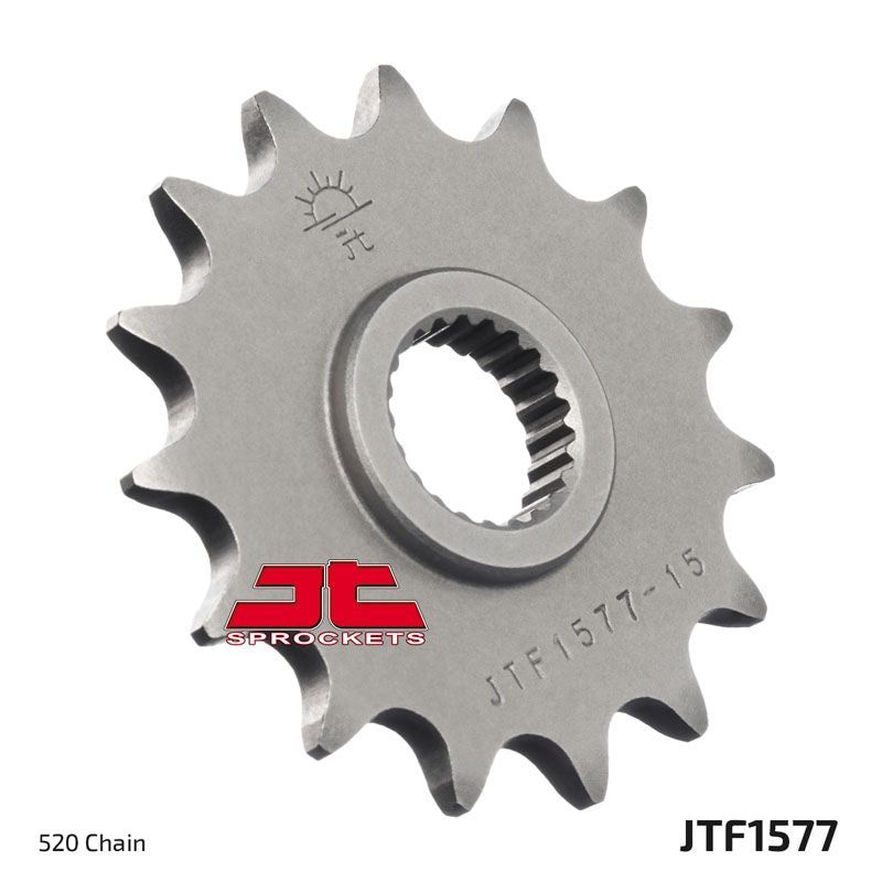 Load image into Gallery viewer, JT Sprockets Front Steel Sprocket 15 Tooth 15T 520 Chain JTF1577.15