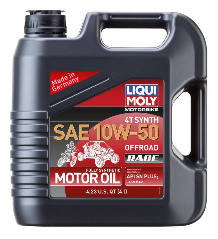 Load image into Gallery viewer, Liqui Moly 4L Synthetic 4T SAE 10W50 Motorbike Offroad Race Motor Oil 20080