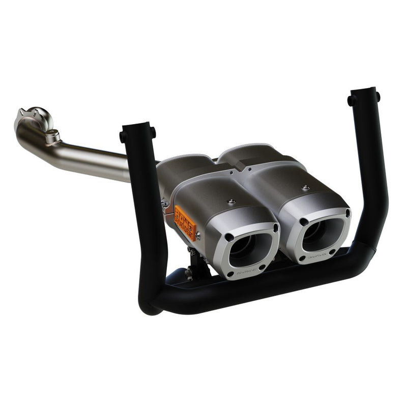 Load image into Gallery viewer, RJWC APX Dual Slip-On Exhaust with Bumper For Can-Am Outlander 500/700 2023-2024
