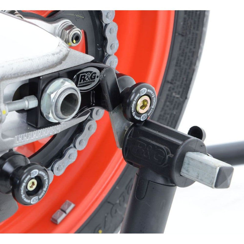 Load image into Gallery viewer, R&G Racing Black Cotton Reels Offset For 2019-2024 Aprilia RSV4 1100 Factory