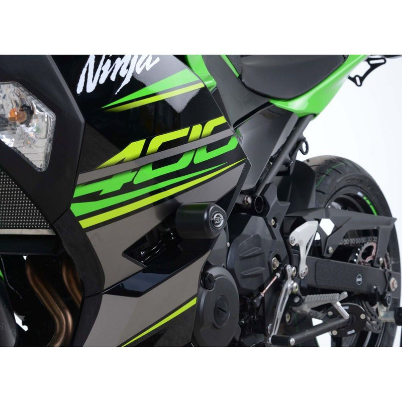 Load image into Gallery viewer, R&G Racing White Aero Style Crash Protectors For 2018-2020 Kawasaki Ninja 250
