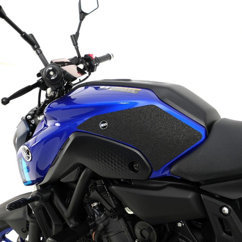 Load image into Gallery viewer, R&G Racing Black Tank Traction Grips For 2021-2024 Yamaha MT-07 EZRG940BL