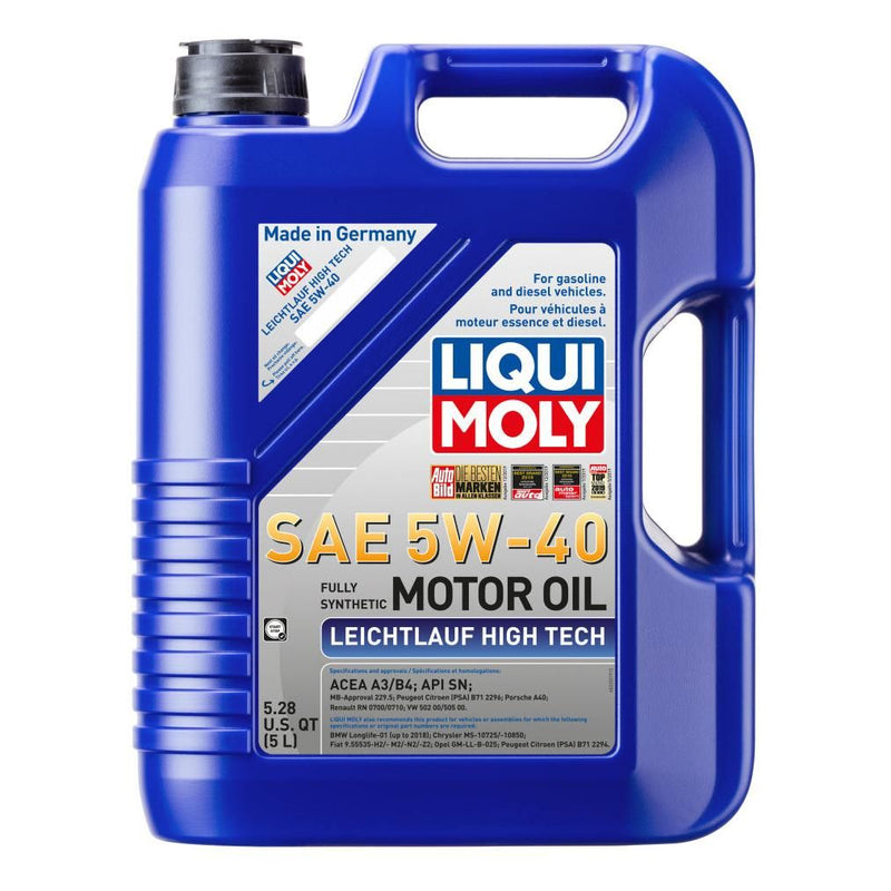 Load image into Gallery viewer, Liqui Moly 5L Leichtlauf (Low Friction) High Tech SAE 5W40 Motor Oil 2332