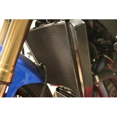 Load image into Gallery viewer, R&G Racing Black Aluminum Radiator Guard For 2007-2008 Suzuki GSXR1000 RAD0069BK