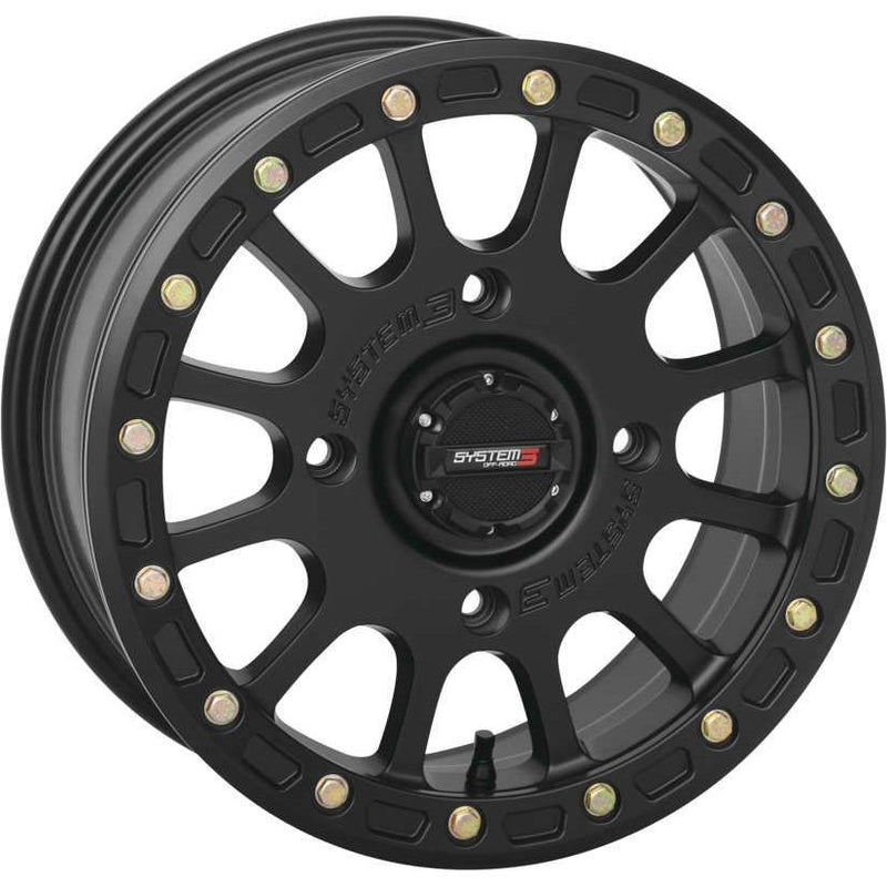Load image into Gallery viewer, System 3 SB-5 Beadlock Matte Black Wheel 15x7 4/156 5+2 (+38mm) 15S3-5556
