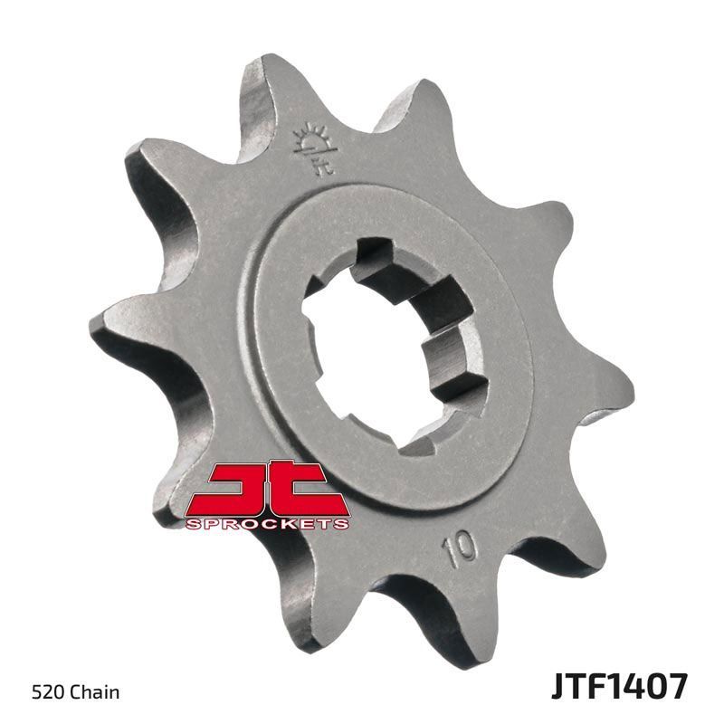 Load image into Gallery viewer, JT Sprockets Front Steel Countershaft Sprocket 10 Tooth 10T 520 Chain For Suzuki Quadsport 80 LT80 2x4 1989-2006 JTF1407.10