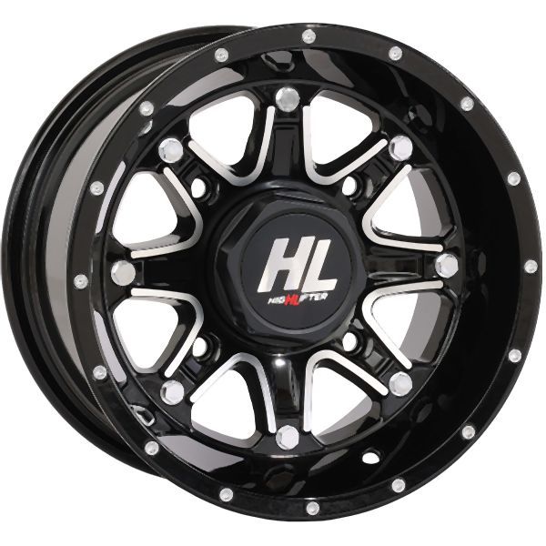 Load image into Gallery viewer, High Lifter 12x7 4/137 4+3 Gloss Black Machined HL4 Wheel 12HL04-1137