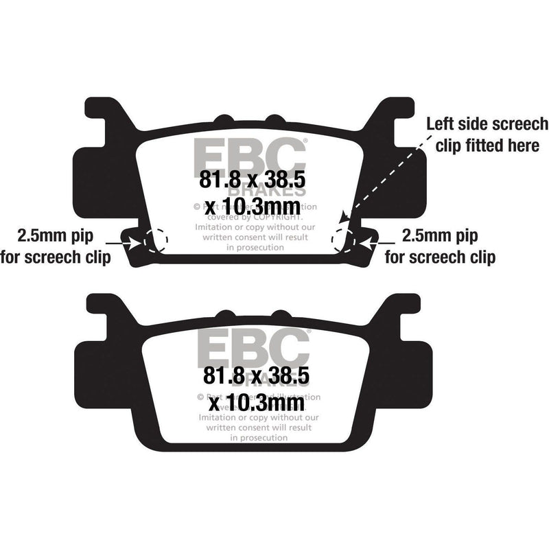 Load image into Gallery viewer, EBC 1 Pair SV Series Severe Duty Brake Pads MPN FA703SV