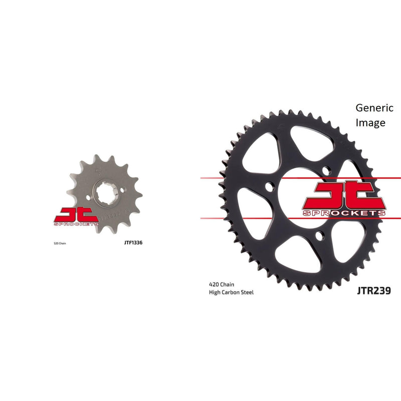 Load image into Gallery viewer, JT SPROCKETS Front and Rear Steel Sprocket Kit for OffRoad HONDA XR350R 1985