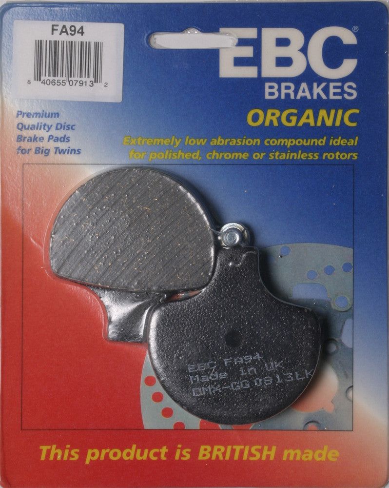 Load image into Gallery viewer, EBC 1 Pair Premium SFA Organic OE Replacement Brake Pads MPN FA94