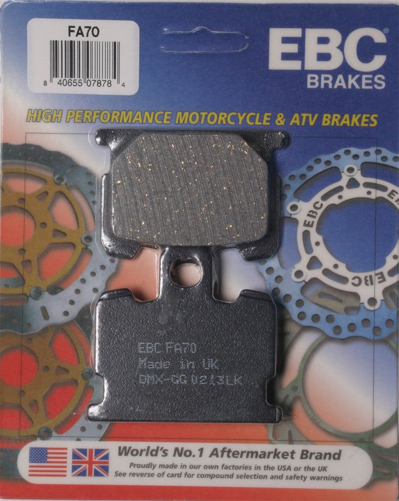 Load image into Gallery viewer, EBC 1 Pair Premium SFA Organic OE Replacement Brake Pads MPN FA70