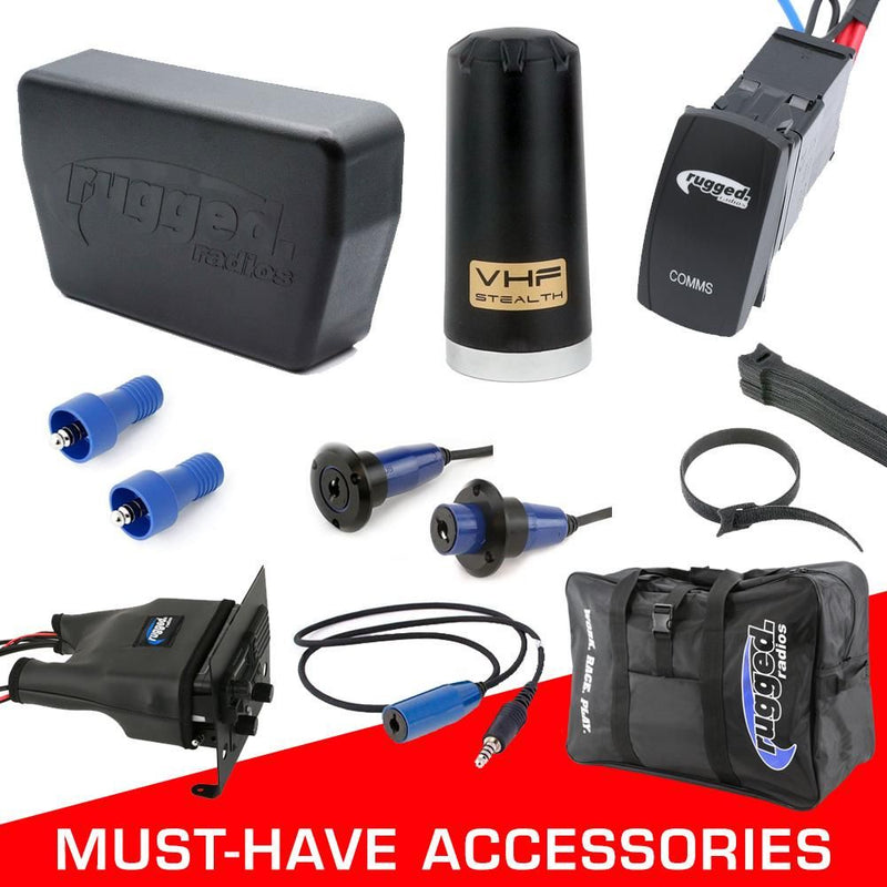 Load image into Gallery viewer, Rugged Radios Alpha Accessory Pack For Rugged UTV SXS Intercom Radio Communication Systems