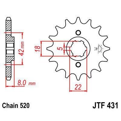 Load image into Gallery viewer, Front & Rear Sprocket Kit for SUZUKI PE250 N 78-79 JT Sprockets