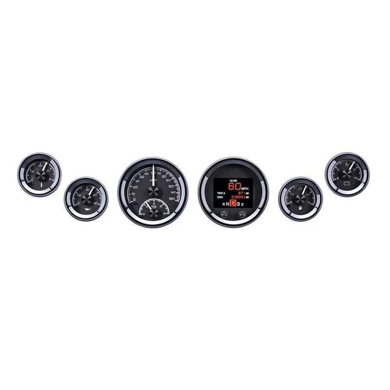 Load image into Gallery viewer, Dakota Digital 6-Piece Round HDX Analog Universal Gauge kit HDX-2060