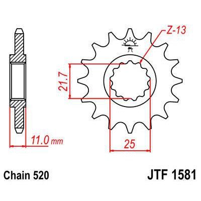 Load image into Gallery viewer, Front & Rear Sprocket Kit for YAMAHA YZF750 R-520 Chain Conversion 93-97