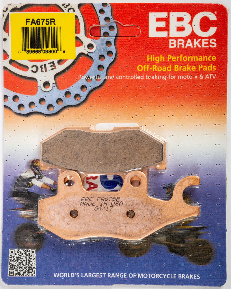 Load image into Gallery viewer, EBC 1 Pair Sintered R Series Heavy-Duty Brake Pads MPN FA675R