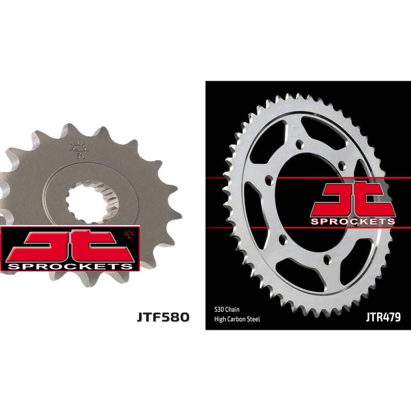 Load image into Gallery viewer, Front & Rear Sprocket Kit for YAMAHA YZF-R6-530 Chain Conversion 03-05