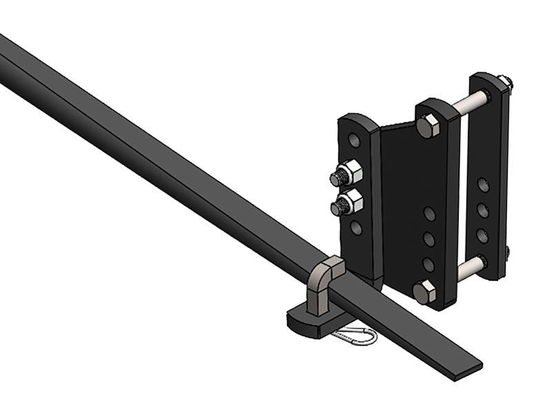 Load image into Gallery viewer, Blue Ox TrackPro Weight Distributing Hitch 7 Hole Shank, 600 lbs. Tongue, 6000 lbs. Towing, fits 2 Receiver, Installed 2-5/16" Ball