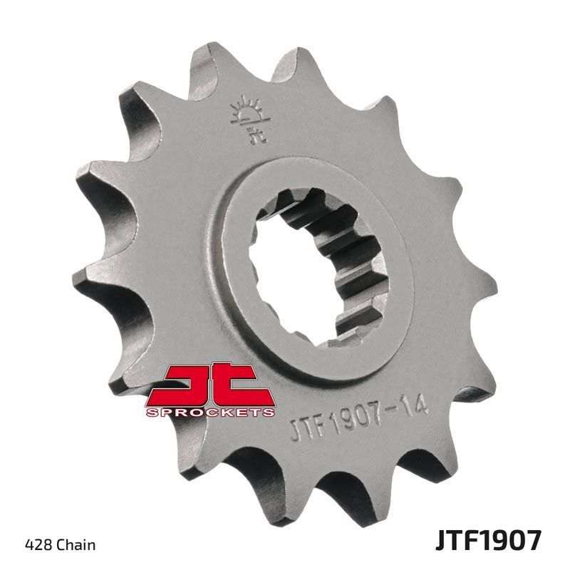 Load image into Gallery viewer, JT Sprockets Front Steel Countershaft Sprocket 13 Tooth 13T 428 Chain