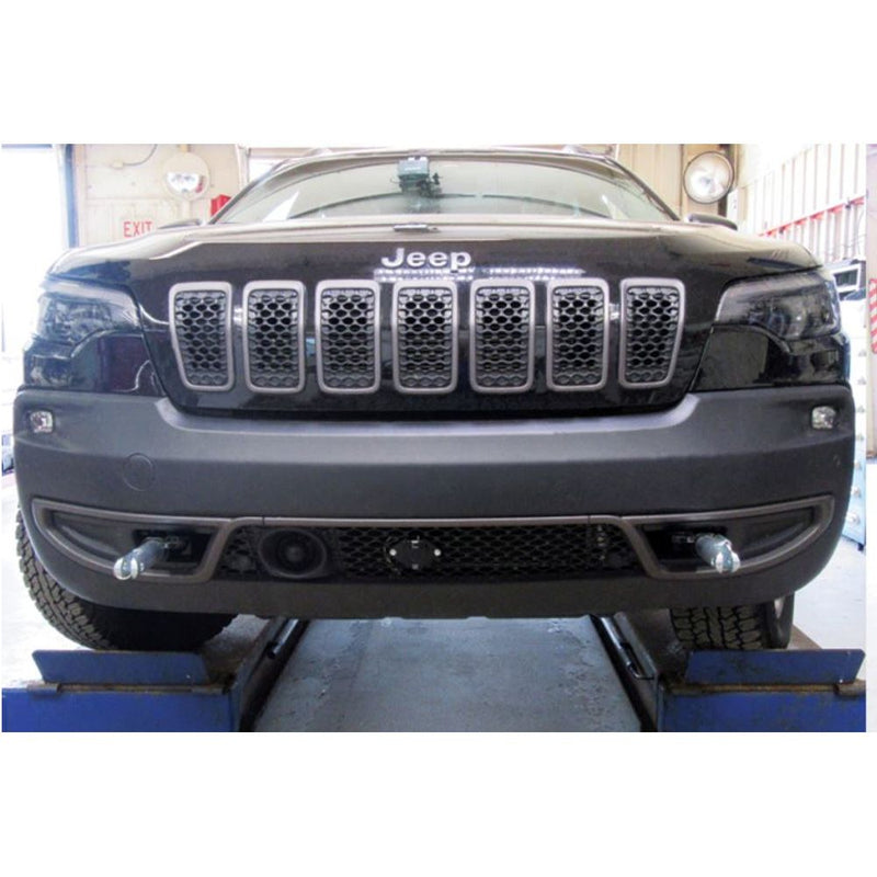 Load image into Gallery viewer, Blue Ox Ascent Tow Bar (7,500 lbs. tow cap.) & Baseplate Combo fits Select Jeep Cherokee Steel Bumper w/Tow Hooks (Includes ACC & Technology Pkg.) (2-Speed Transfer Case)