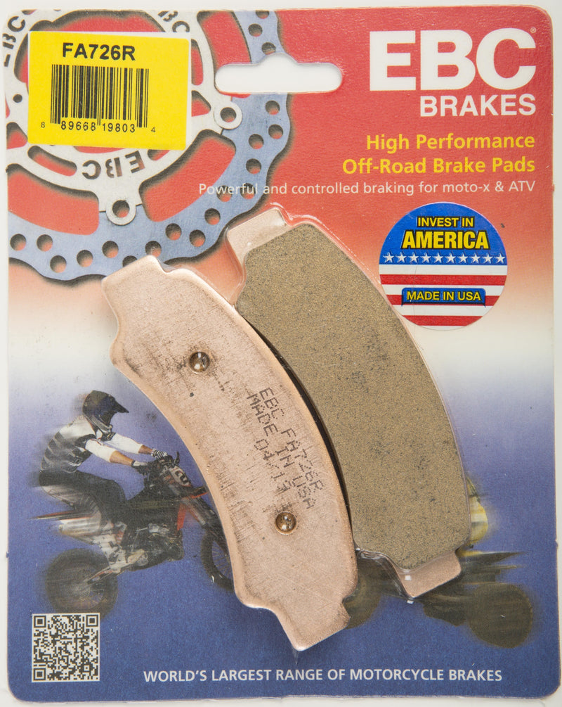 Load image into Gallery viewer, EBC 1 Pair Sintered R Series Heavy-Duty Brake Pads MPN FA726R