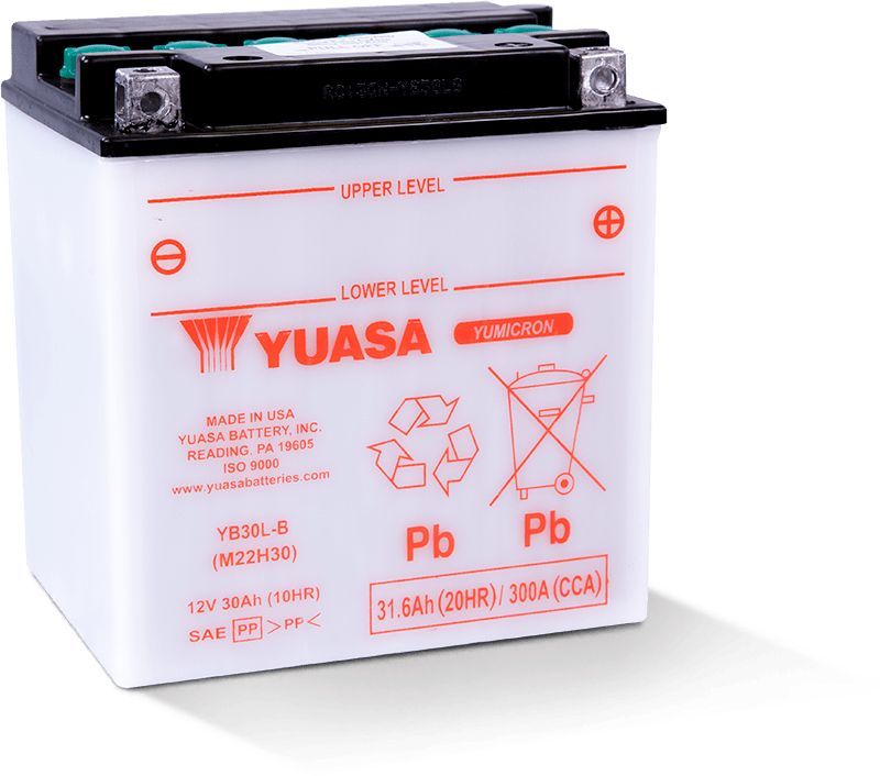 Load image into Gallery viewer, Yuasa Conventional YB30LB 12 Volt Battery YUAM22H30