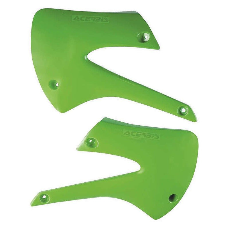 Load image into Gallery viewer, Acerbis Green Radiator Shrouds for Kawasaki - 2043730006