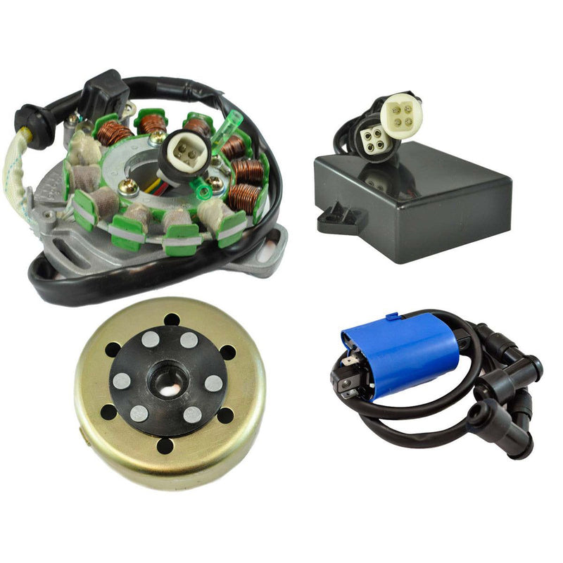 Load image into Gallery viewer, RMStator 200 W Stator And Regulator Rectifier, Peak RPM CDI Box, Ignition Coil and Flywheel Kit