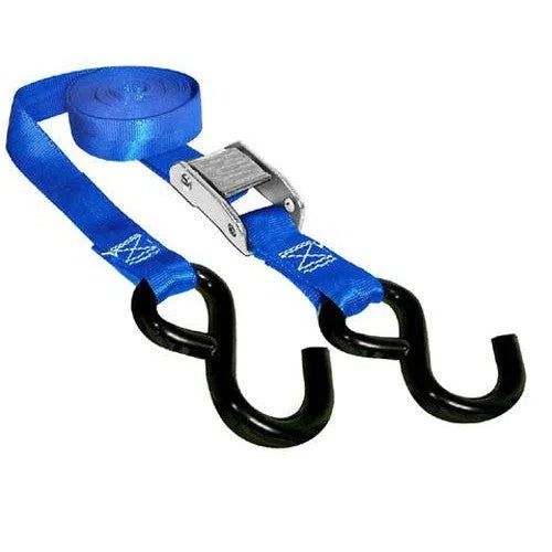 Load image into Gallery viewer, SPI 12-140-2 Tie Down Straps 1 Inch X 66 Inch 2000 Lb Blue
