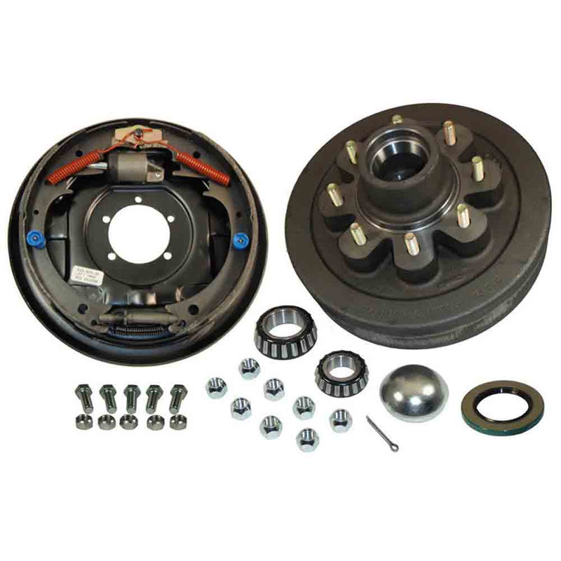 Load image into Gallery viewer, 8-Bolt on 6-1/2 Inch Bolt Circle - 12 Inch Hub/Drum With Hydraulic Brake Assembly - Drivers Side