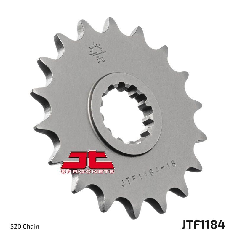 Load image into Gallery viewer, JT Sprockets Front Steel Sprocket 18 Tooth 18T 520 Chain JTF1184.18