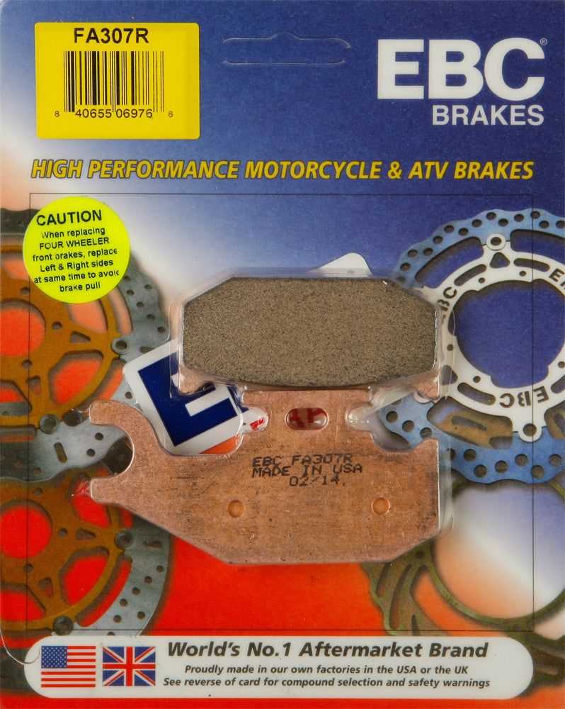 Load image into Gallery viewer, EBC 1 Pair Sintered R Series Heavy-Duty Brake Pads MPN FA307R