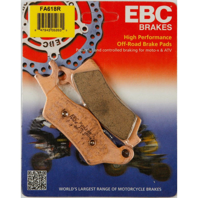 Load image into Gallery viewer, EBC 1 Pair Sintered R Series Heavy-Duty Brake Pads MPN FA618R