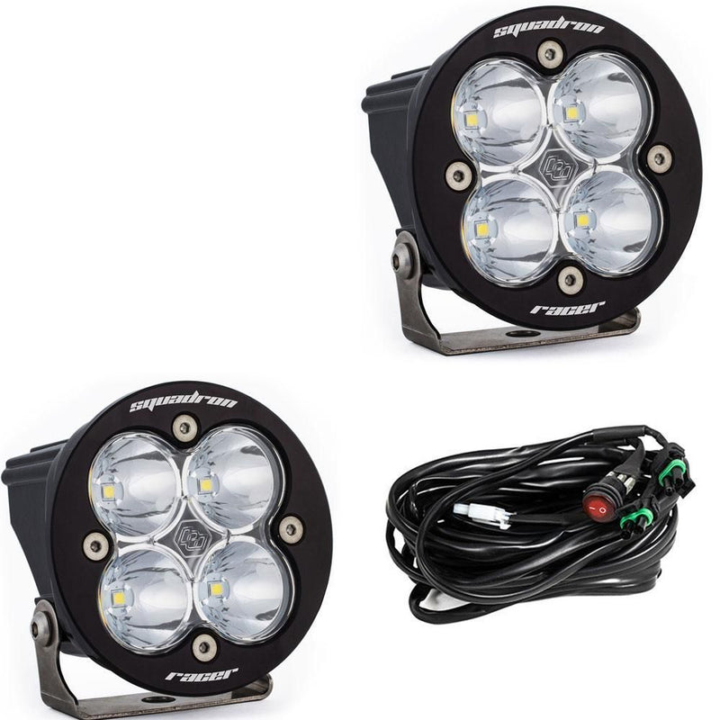Load image into Gallery viewer, Baja Designs Auxiliary LED Light Pod Pair Squadron-R Racer Series Spot Pattern Clear Lens Universal 737801