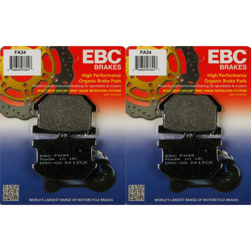 Load image into Gallery viewer, EBC Brake Pad Kit FA34 for Yamaha XV920RH/RJ 1981-1982