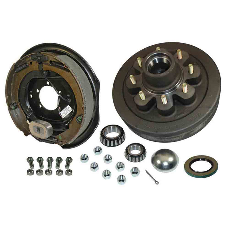 Load image into Gallery viewer, 8-Bolt on 6-1/2 Inch Bolt Circle - 12 Inch Hub/Drum With Electric Brake Assembly - Drivers Side